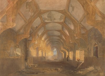 Interior of a Dormitory of the Ipswich Blackfriars at the End of its Period of Occupation by Ipswich by John Sell Cotman